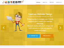 Tablet Screenshot of concomwebdesign.co.uk